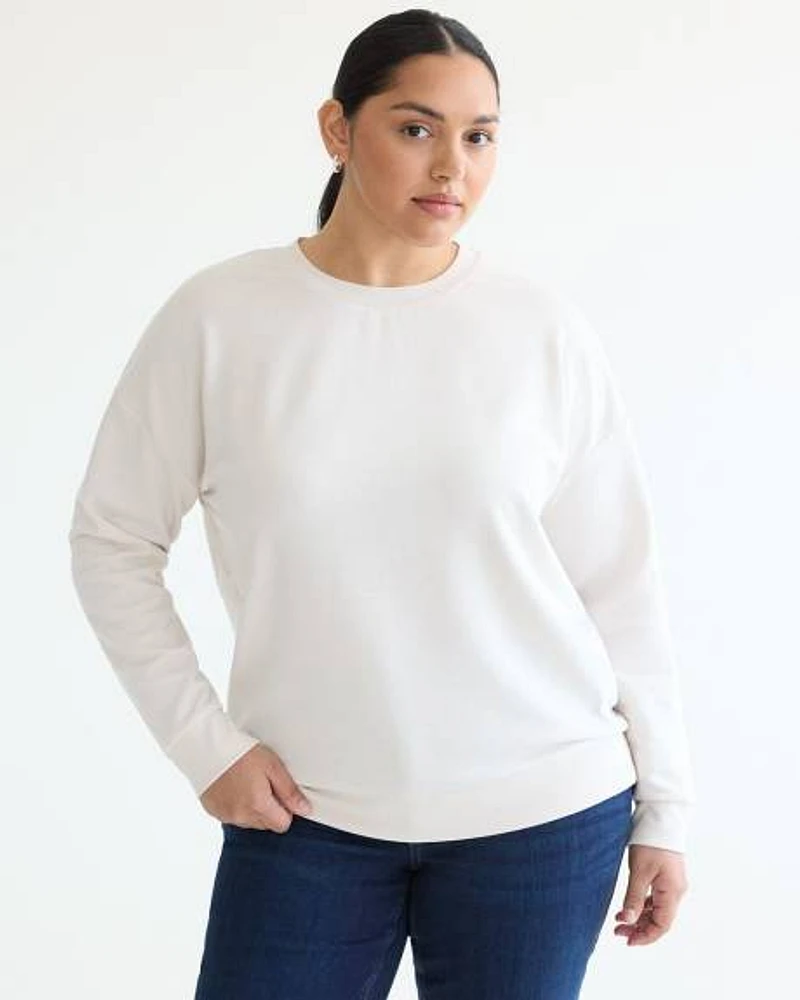 Long-Sleeve Crew-Neck Sweatshirt