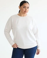 Long-Sleeve Crew-Neck Sweatshirt