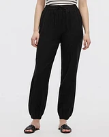 Linen-Blend Jogger Pant