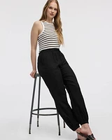 Linen-Blend Jogger Pant