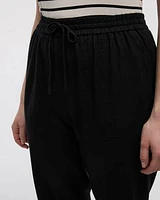 Linen-Blend Jogger Pant