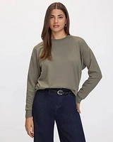 Long-Sleeve Crew-Neck Sweatshirt
