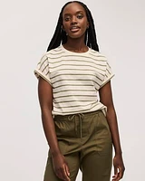Striped Crew-Neck T-Shirt
