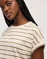 Striped Crew-Neck T-Shirt