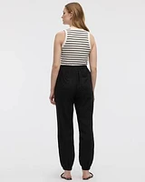 Linen-Blend Jogger Pant