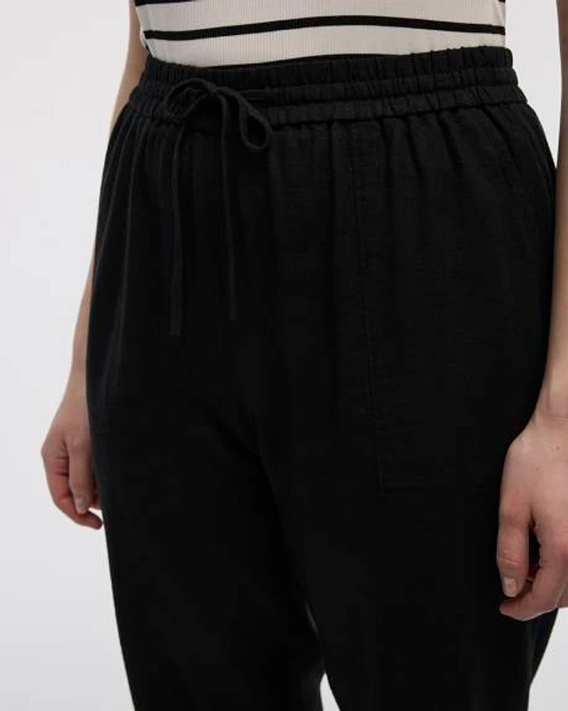 Linen-Blend Jogger Pant