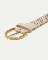 Braided Faux Leather Belt