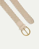 Braided Faux Leather Belt
