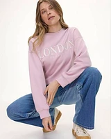 Long-Sleeve Crew-Neck Fleece Sweatshirt