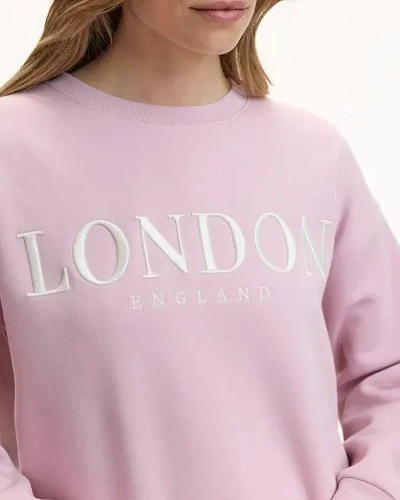 Long-Sleeve Crew-Neck Fleece Sweatshirt