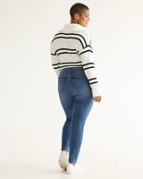 Jean à jambe Skinny et taille haute