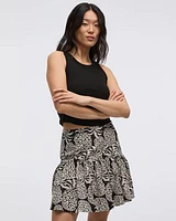 Mini Skirt with Ruffled Hem