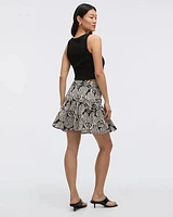 Mini Skirt with Ruffled Hem