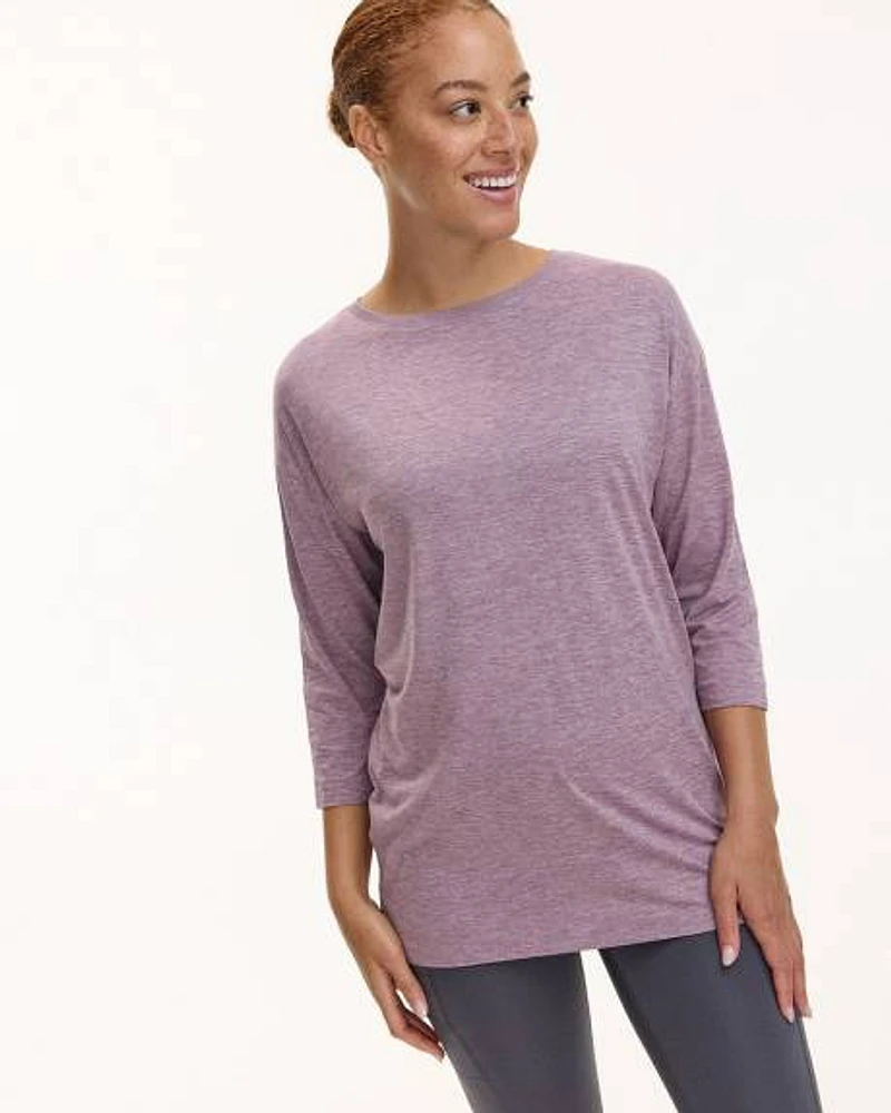 Long-Sleeve Crew-Neck Tunic