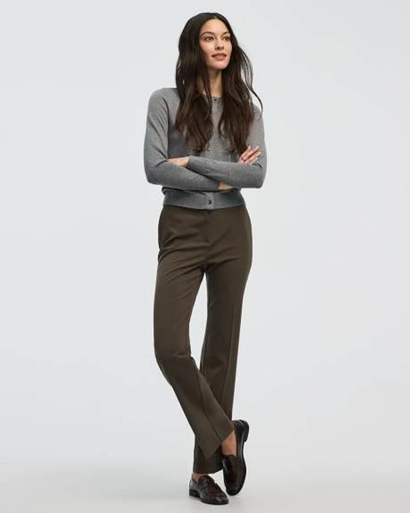 Straight-Leg High-Rise Pant
