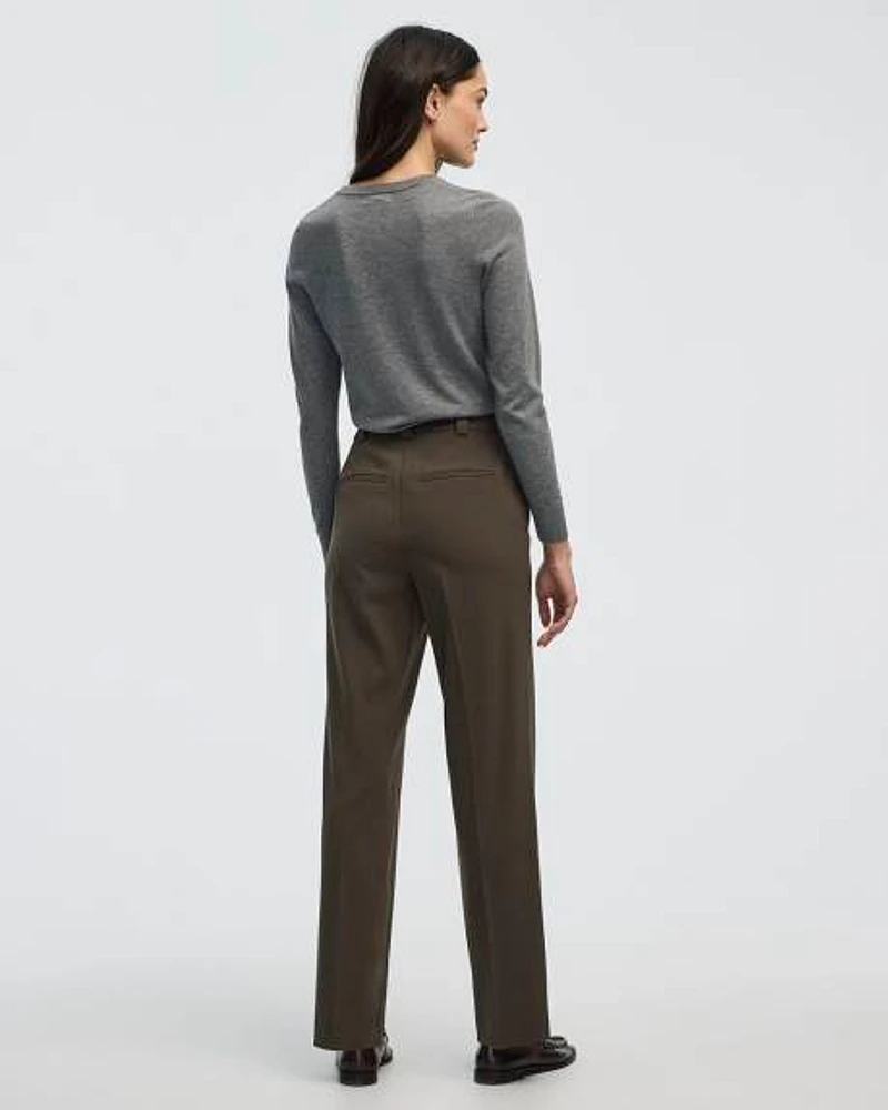 Straight-Leg High-Rise Pant