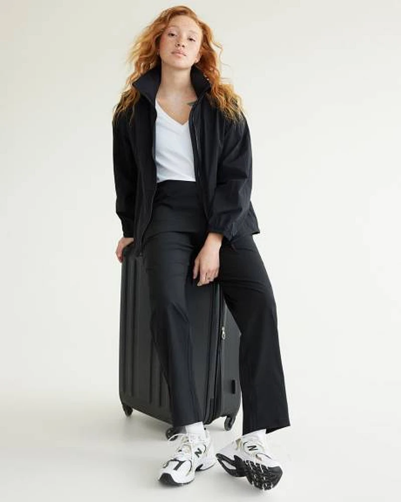 Pantalon à jambe étroite avec taille élastique