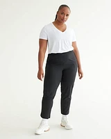 Pantalon à jambe étroite avec taille élastique