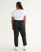 Slim-Leg Pant with Elastic Waistband