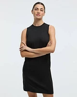 Sleeveless Crew-Neck Dress