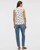 Sleeveless V-Neck Top