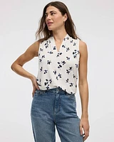 Sleeveless V-Neck Top