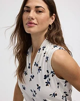 Sleeveless V-Neck Top