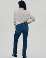 Straight-Leg Mid-Rise Jean