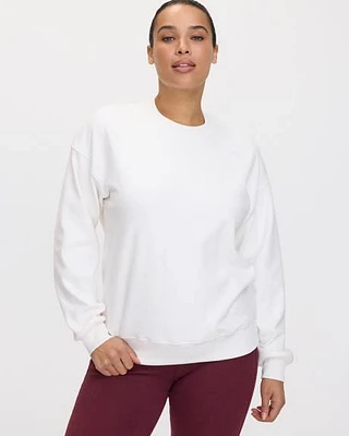 Long-Sleeve Crew-Neck Polar Fleece Sweater