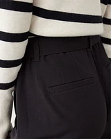 Tapered-Leg High-Rise Pant with Sash