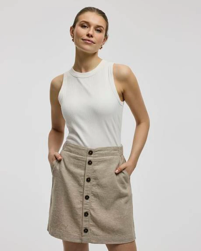 Linen Blend Skort