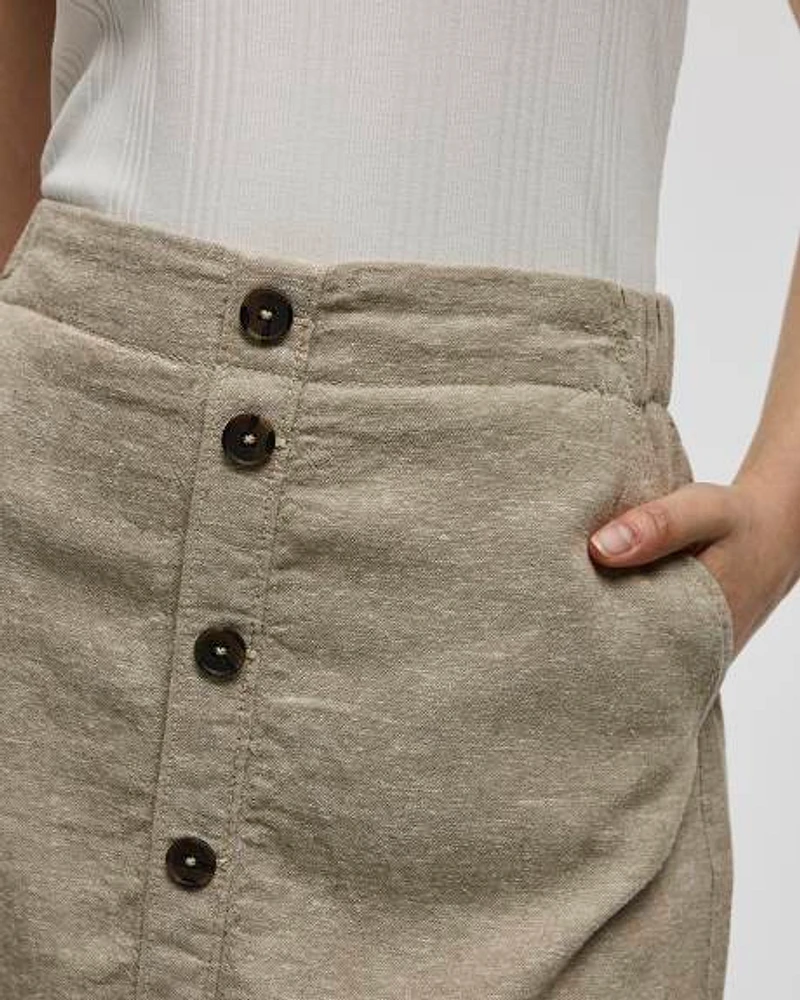 Linen Blend Skort