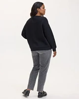 Long-Sleeve Crew-Neck Fleece Sweatshirt