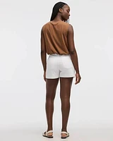 Crew-Neck Tank with Bubble Hem