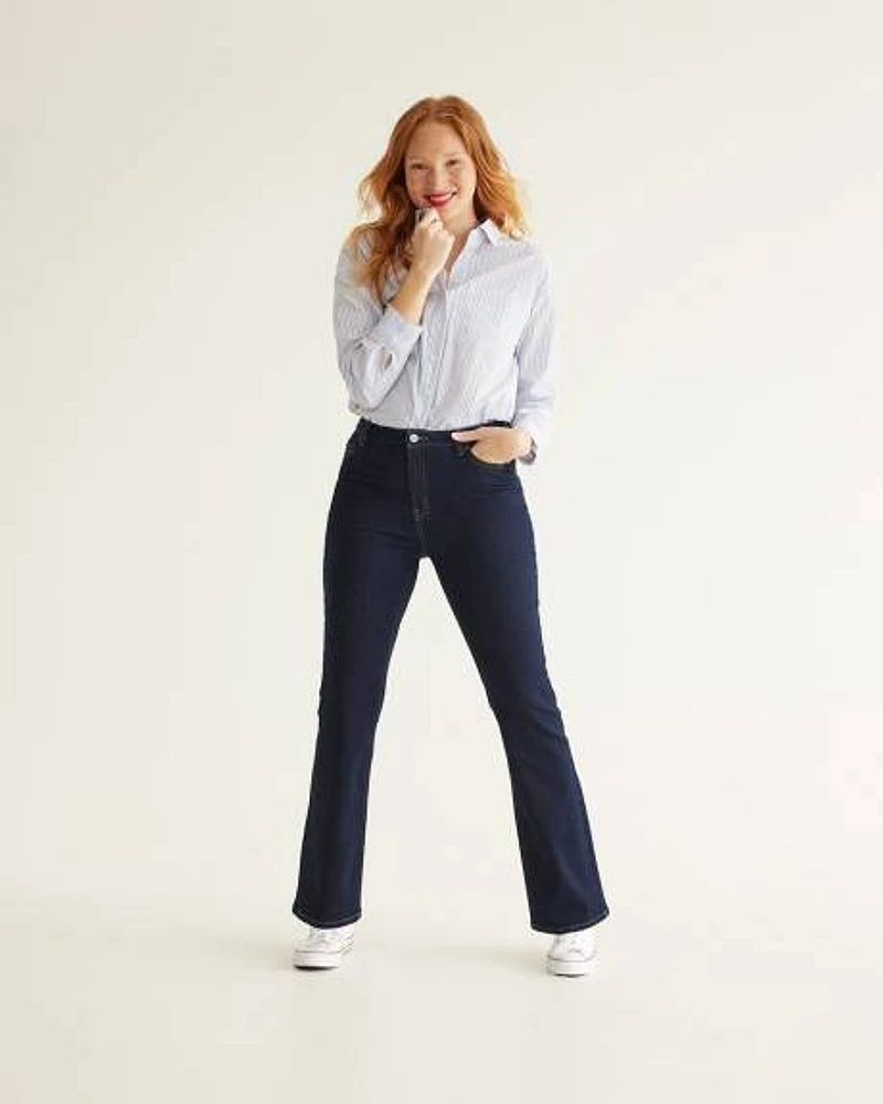 Boot-Leg Mid-Rise Jean