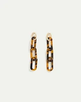 Boucles d'oreilles à maillons mouchetés