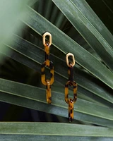 Boucles d'oreilles à maillons mouchetés