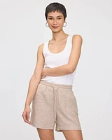 Linen Shorts with Drawstring