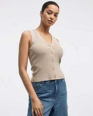 Veste côtelée à col V