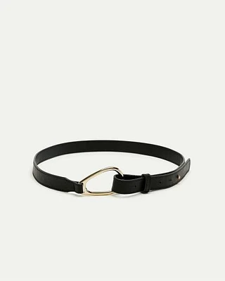 Ceinture en faux cuir à boucle passant