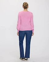 Cashmere-Blend Boat-Neck Sweater