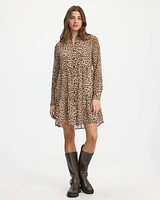 Long-Sleeve Shirt-Collar Tiered