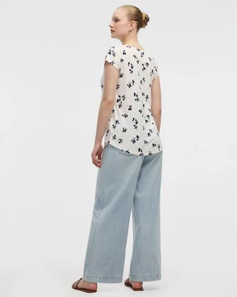 Extended-Sleeve V-Neck Tunic