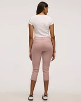 Slim-Leg High-Rise Capri Pants