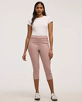 Slim-Leg High-Rise Capri Pants