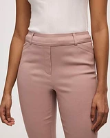 Slim-Leg High-Rise Capri Pants