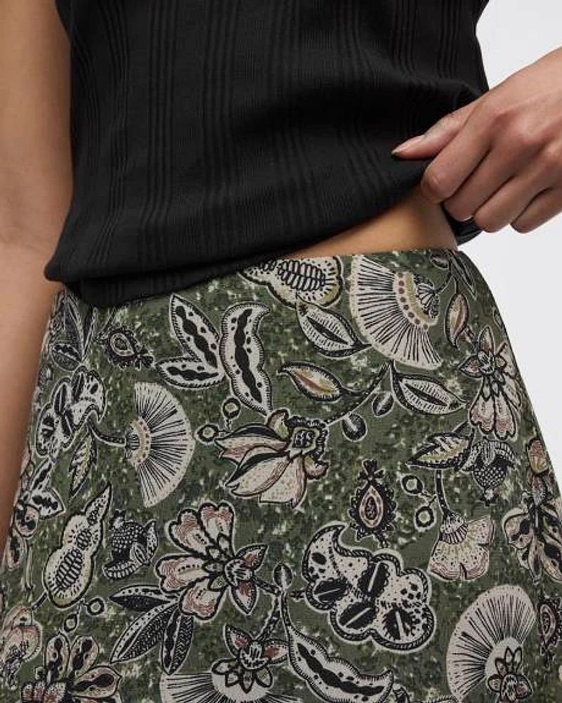 Mini Skirt with Ruffled Hem