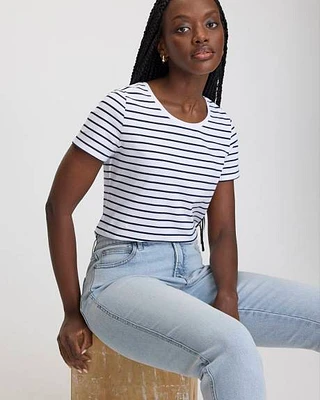 Striped Scoop Neck T-Shirt