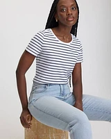 Striped Scoop Neck T-Shirt