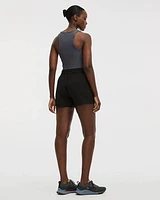 Stretch Pull-On Shorts with Zipped Pockets
